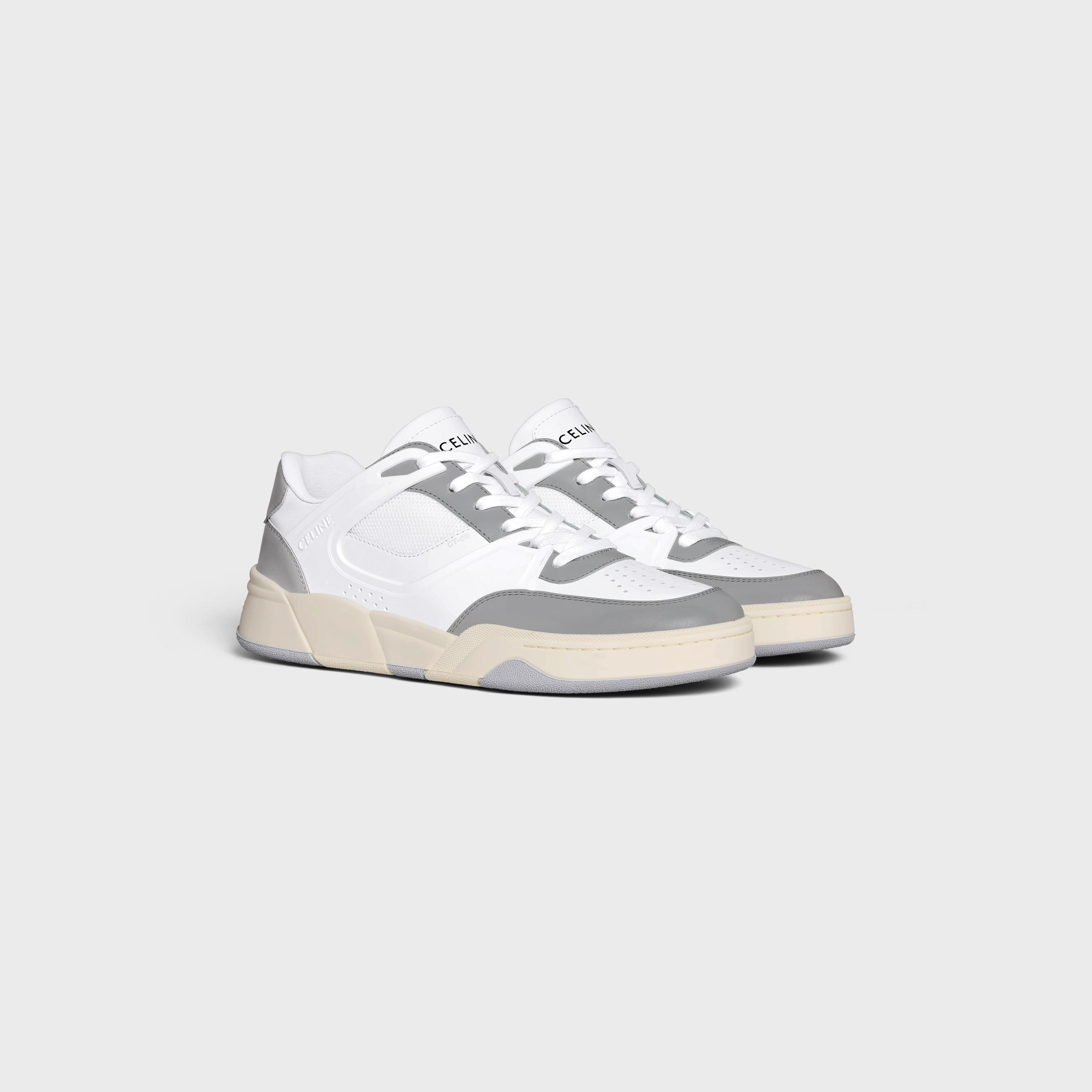 CELINE TRAINER CT-09 LOW LACE-UP SNEAKER IN CALFSKIN AND MESH Product Image
