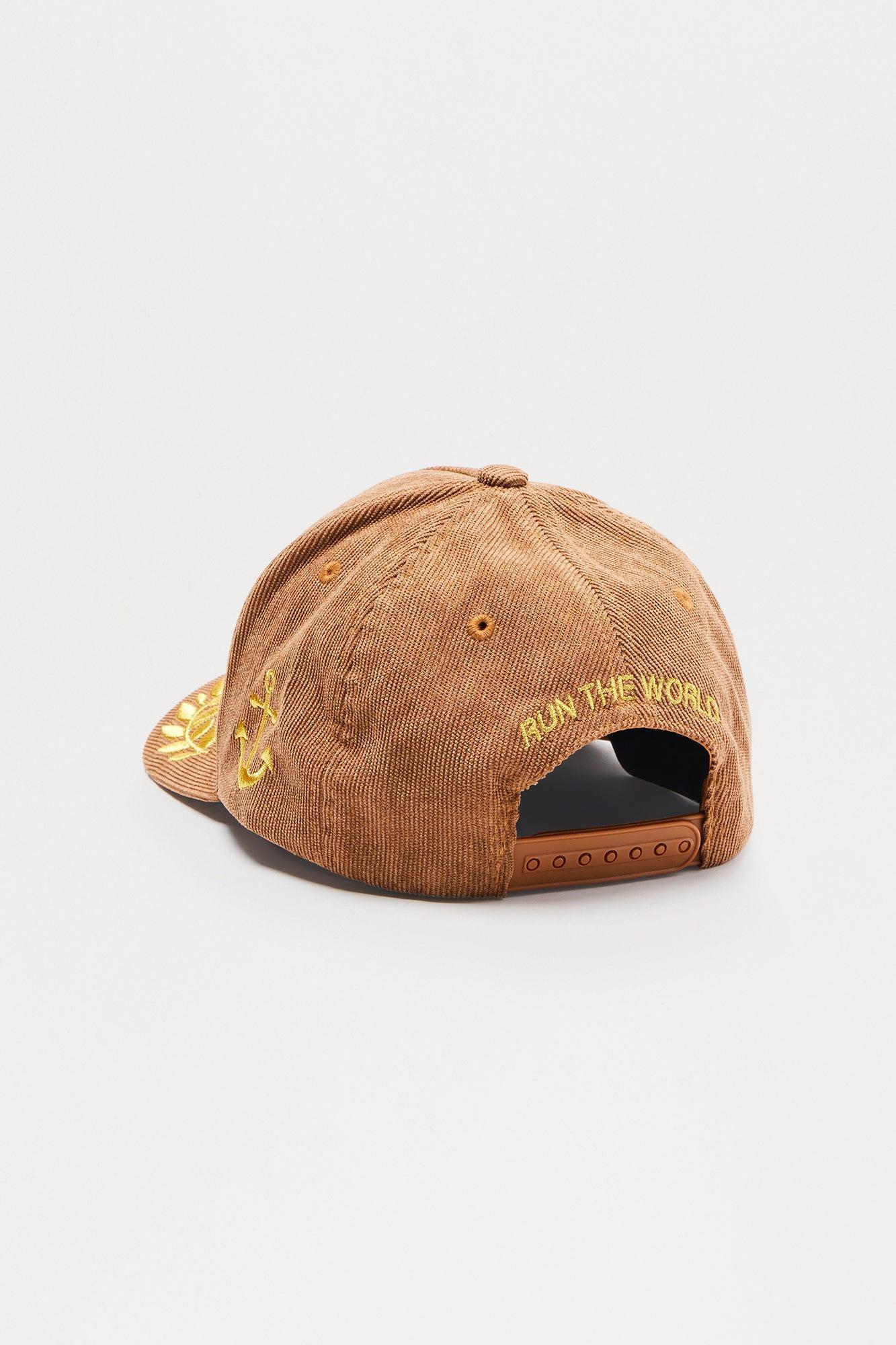 SoHo Corduroy Structured Snapback Hat - Brown Male Product Image