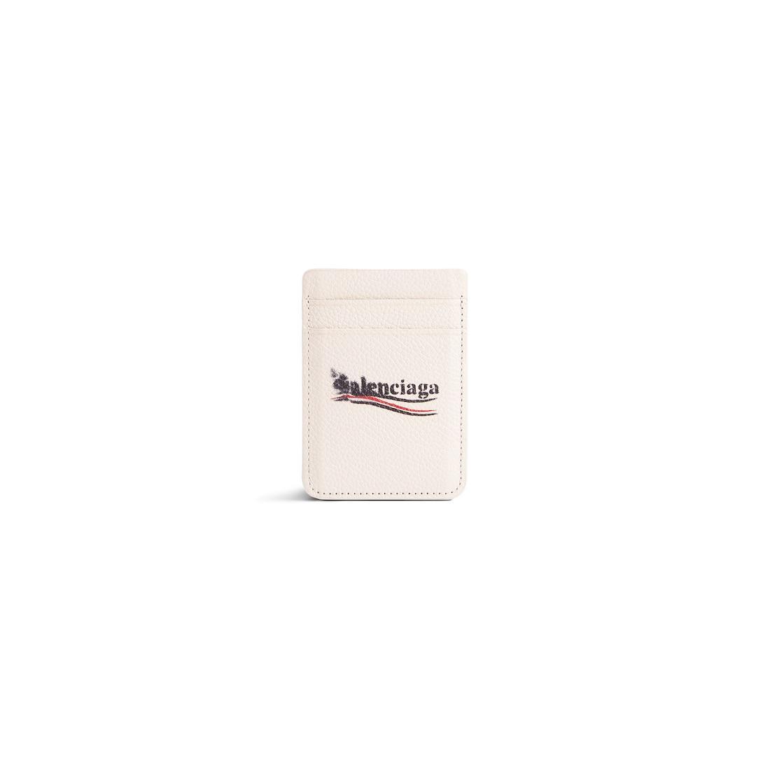 Men's Cash Magnet Card Holder  in Light Beige Product Image
