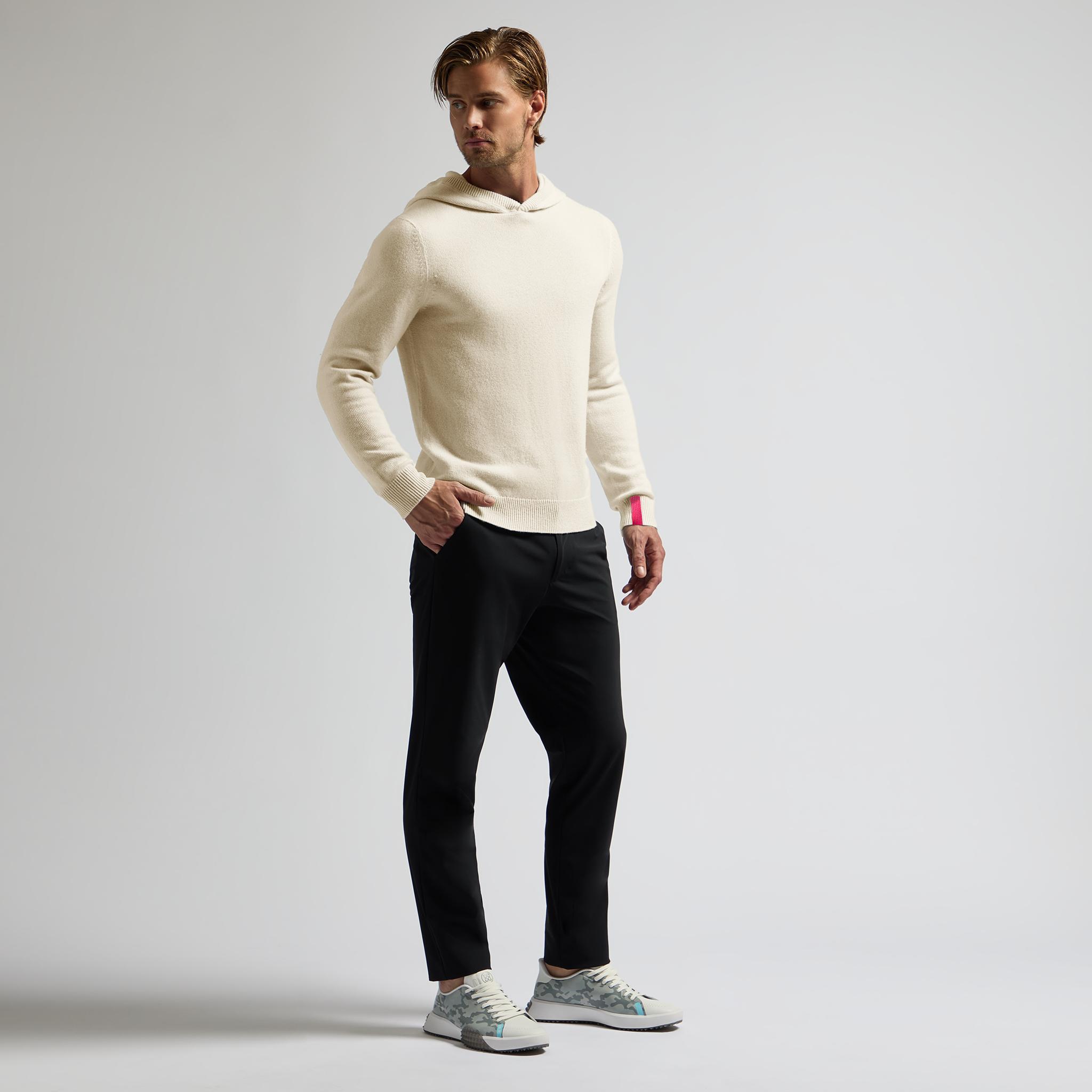 WASHABLE CASHMERE HOODED SWEATER Product Image