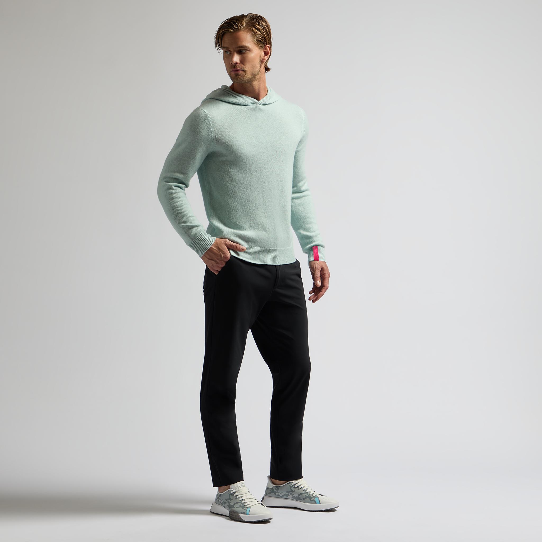 WASHABLE CASHMERE HOODED SWEATER Product Image