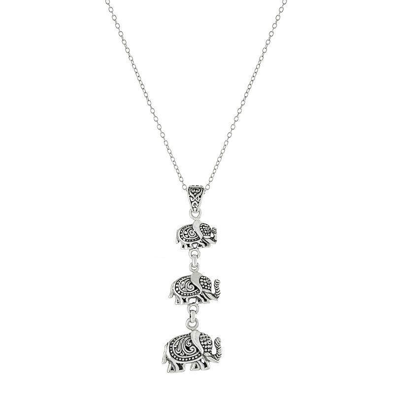 Sunkissed Sterling Cubic Zirconia Tag Lariat Necklace, Women's, Size: 17", Silver Tone Product Image