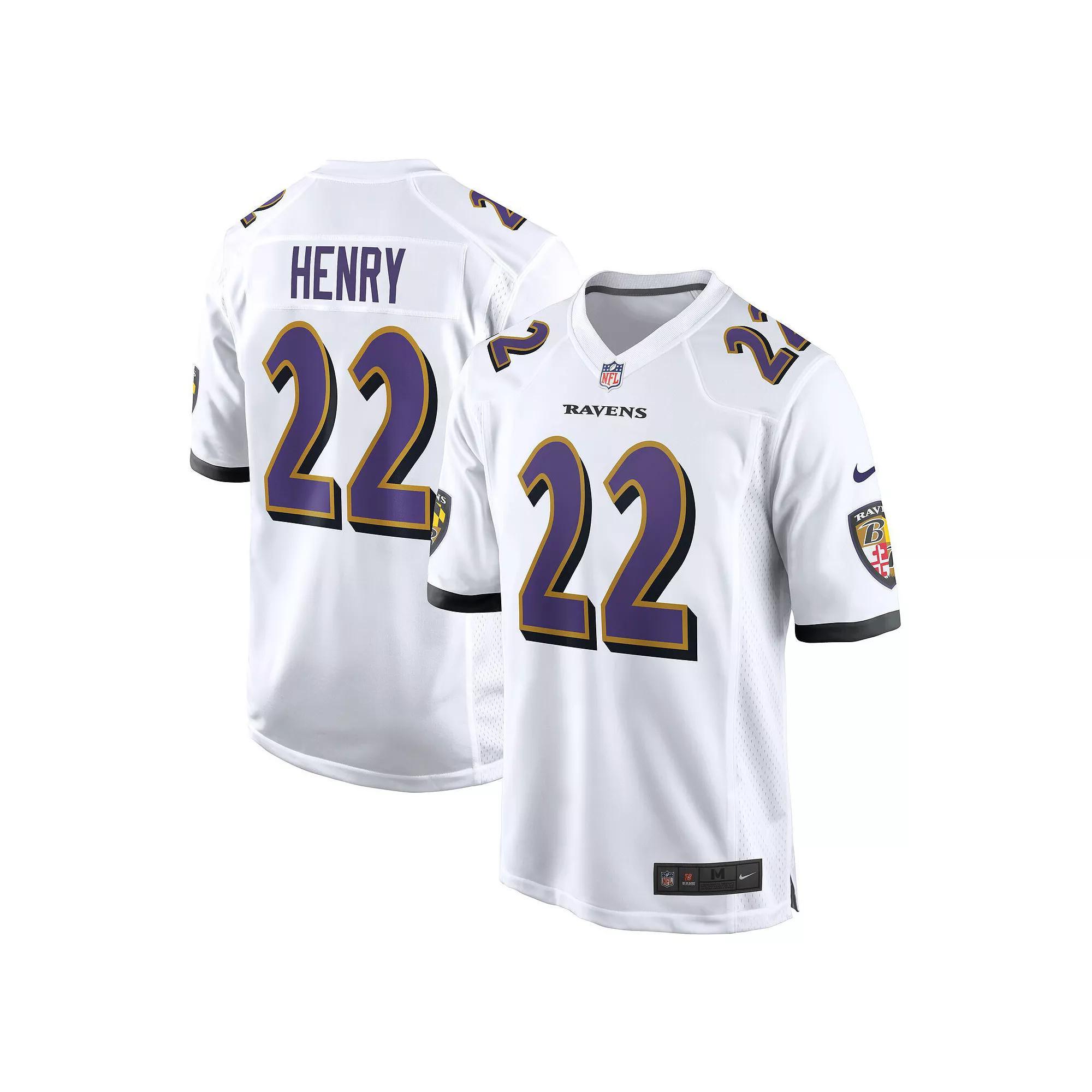 Men's Nike Derrick Henry  White Baltimore Ravens White Game Jersey, Size: XL Product Image
