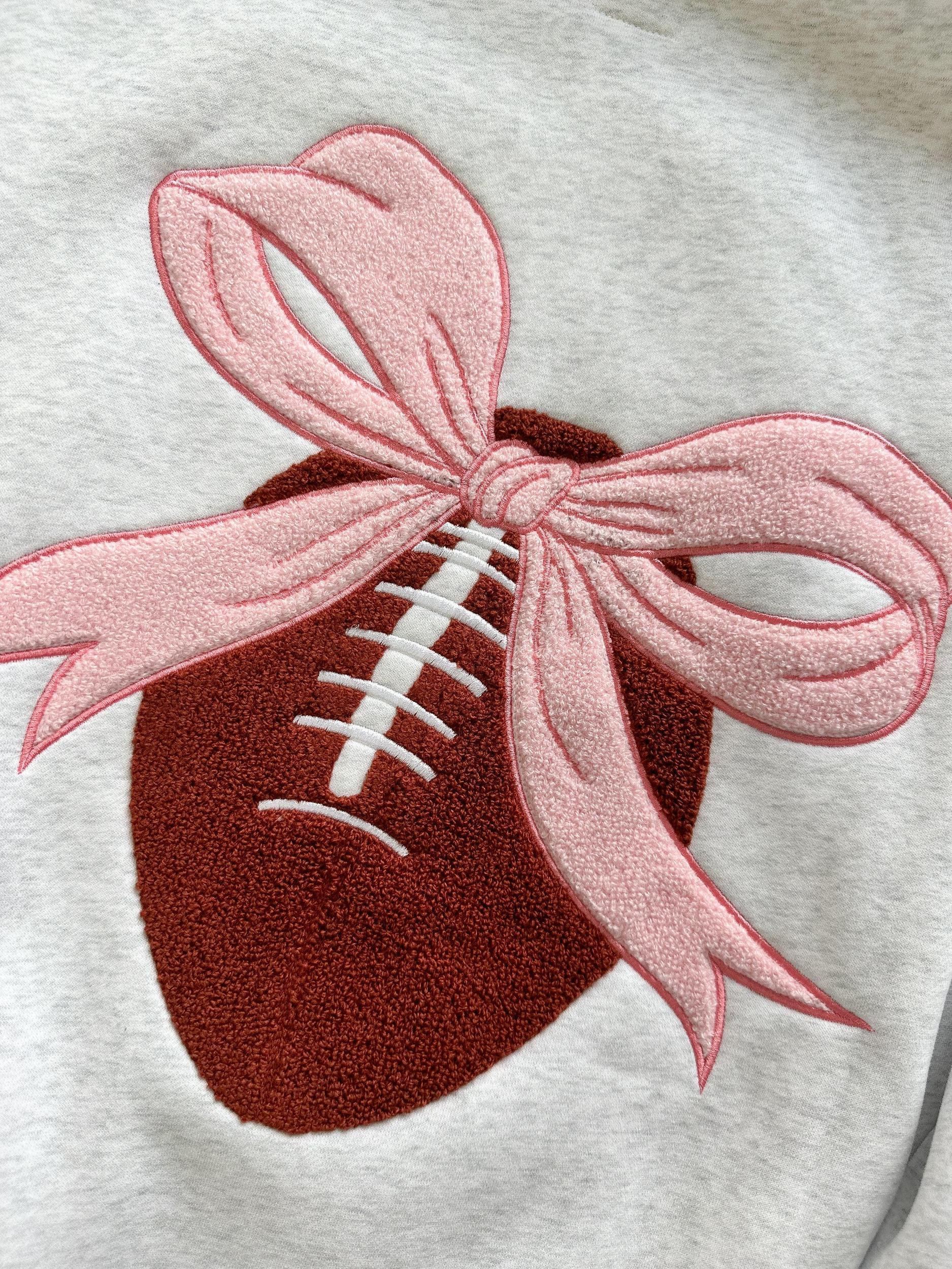 Trendy Game Day Embroider Patch Sweatshirt Product Image