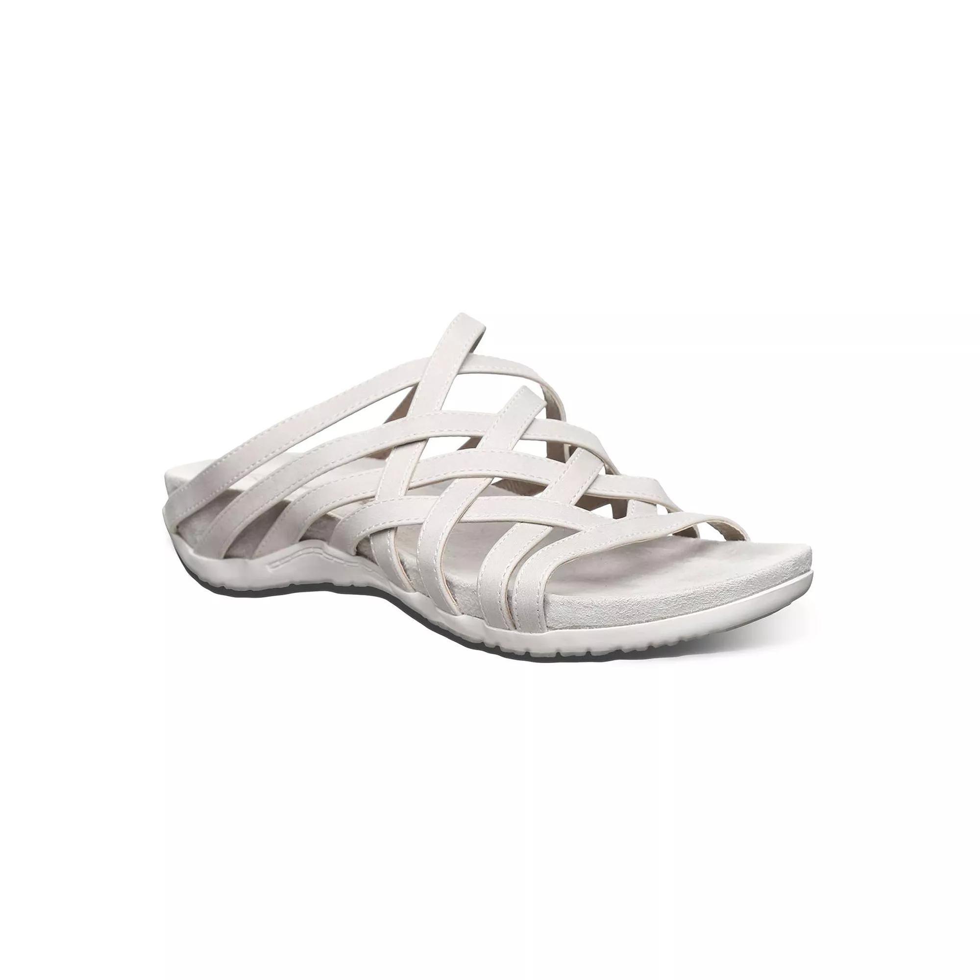 Bearpaw Zinnia Women's Strappy Slide Sandals, Size: 10, White Product Image