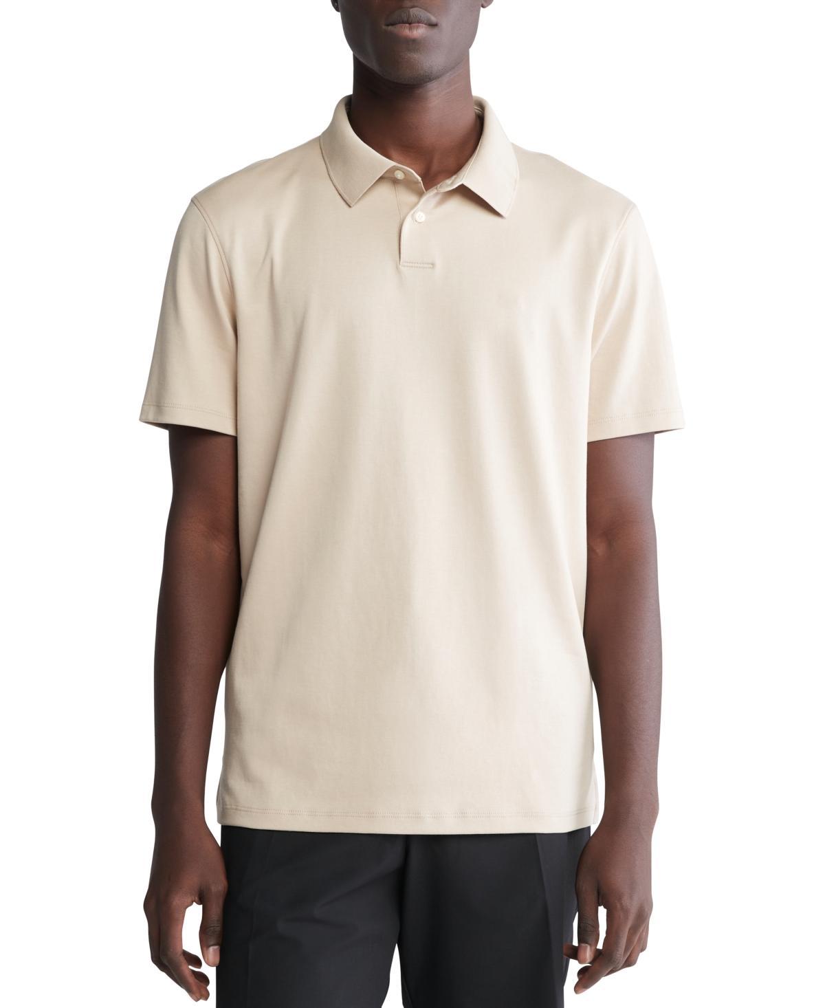Calvin Klein Men's Supima Cotton Classic Polo Shirt - White - XS Product Image