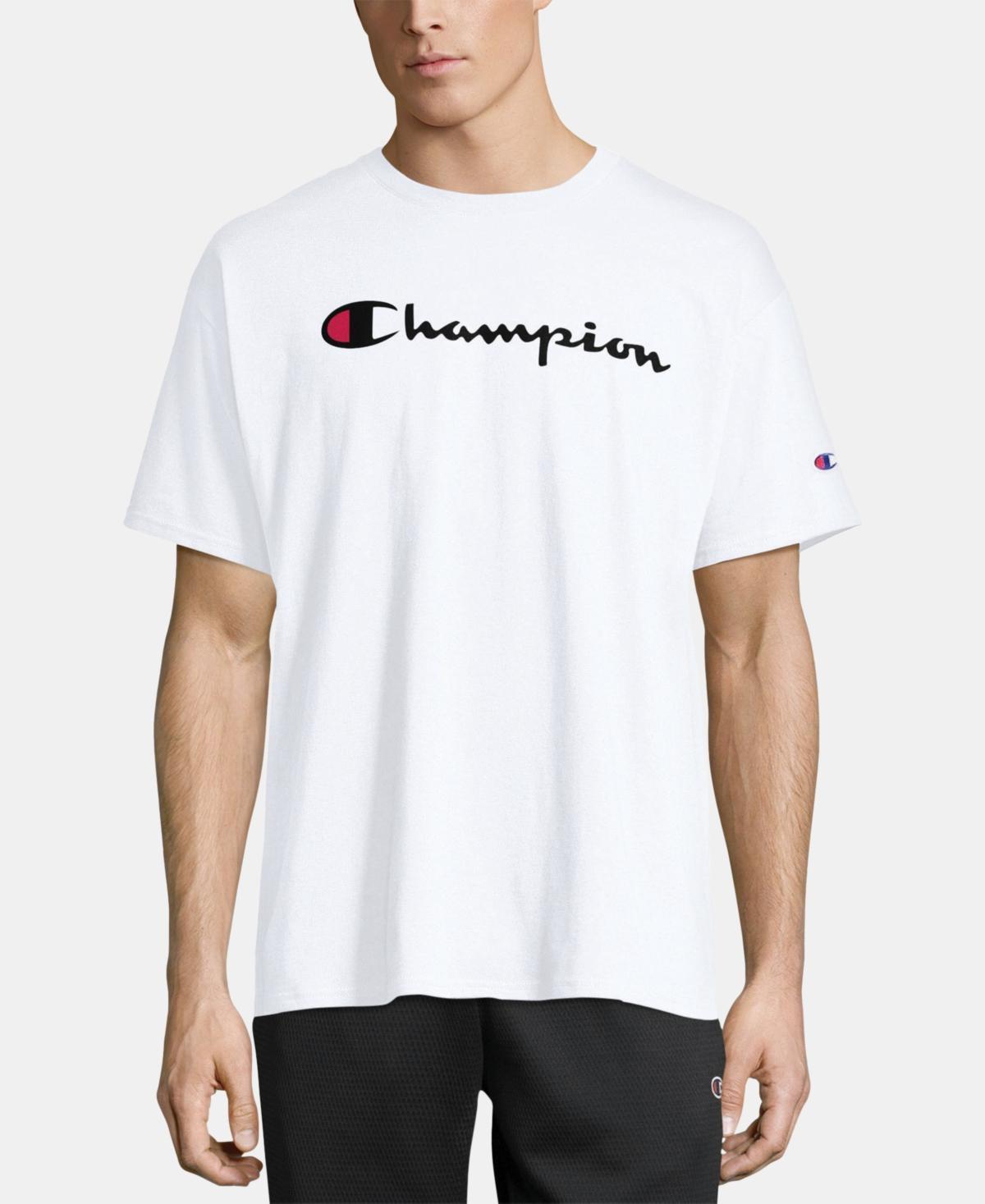 Men's Champion® Graphic Tee, Size: Large, White Product Image