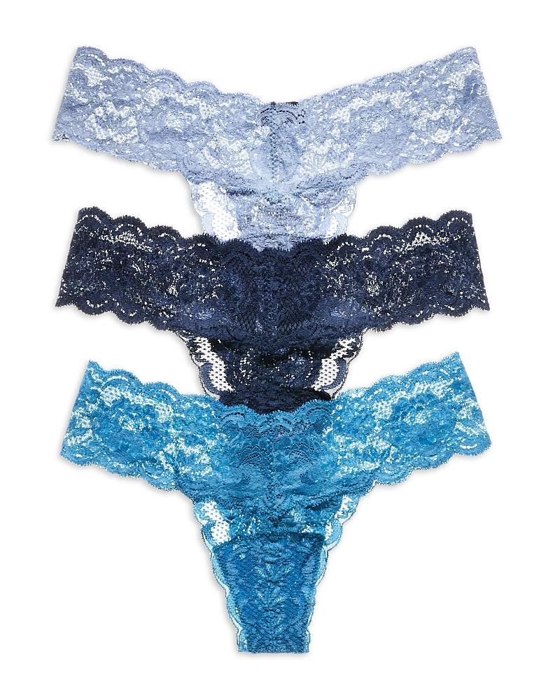 Womens Low-Rise 3-Pack Lace Thong Product Image