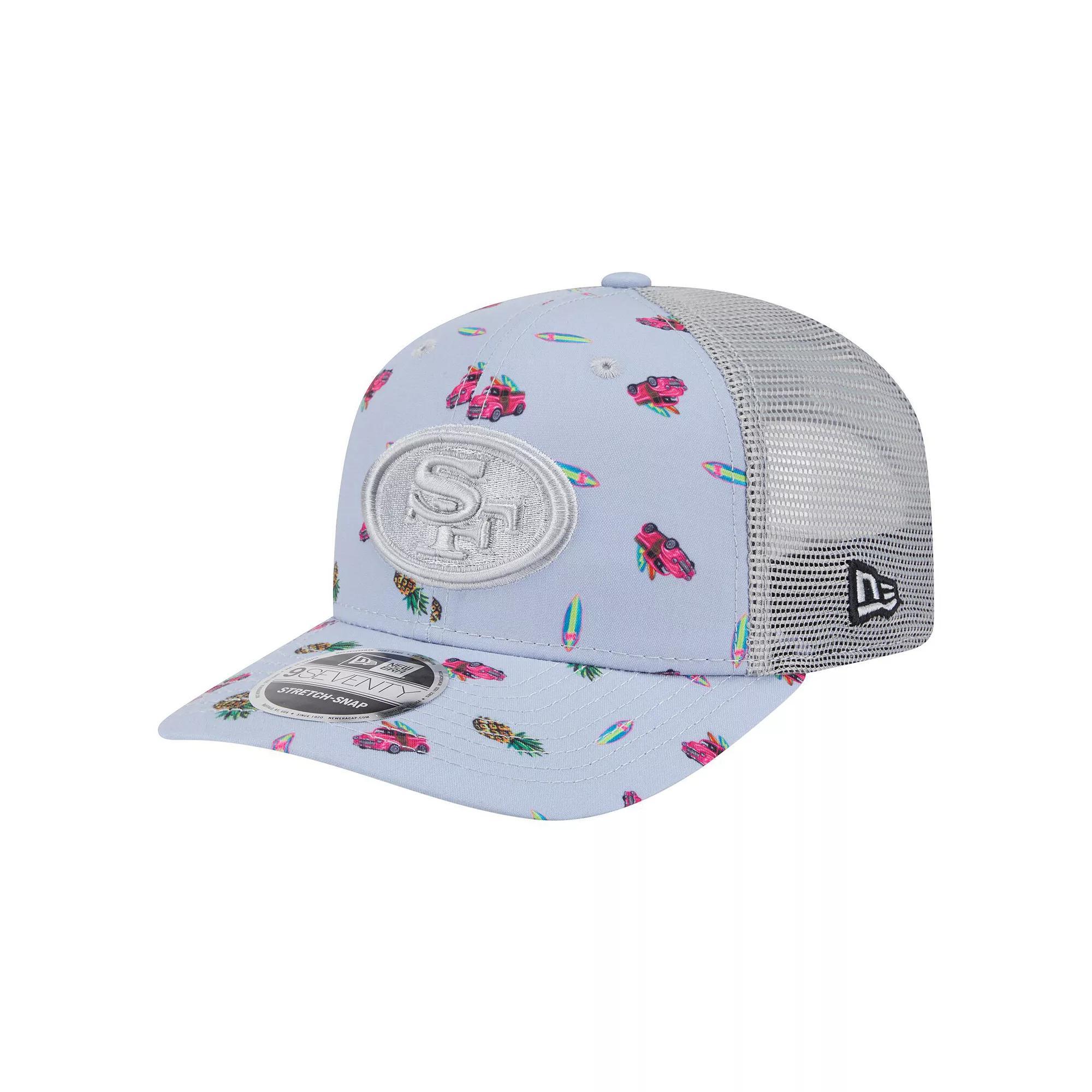 Men's New Era  Light Blue San Francisco 49ers Adventure Surfboard 9SEVENTY Adjustable Hat Product Image