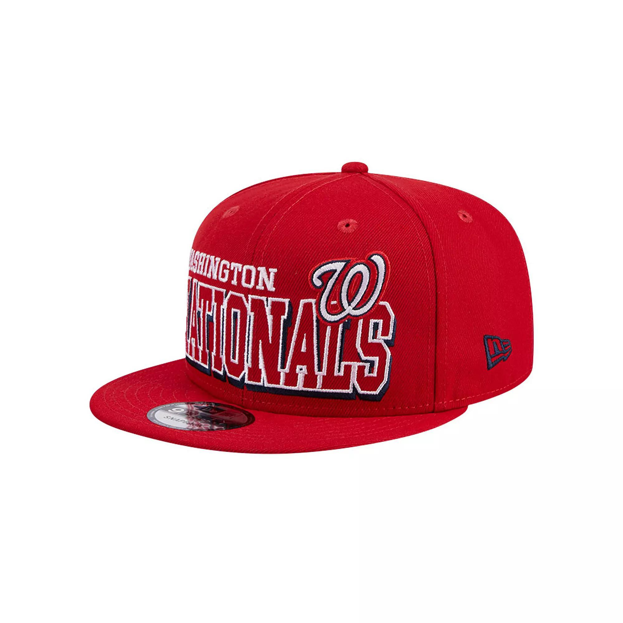 Men's New Era Red Washington Nationals Game Day Bold 9FIFTY Snapback Hat Product Image