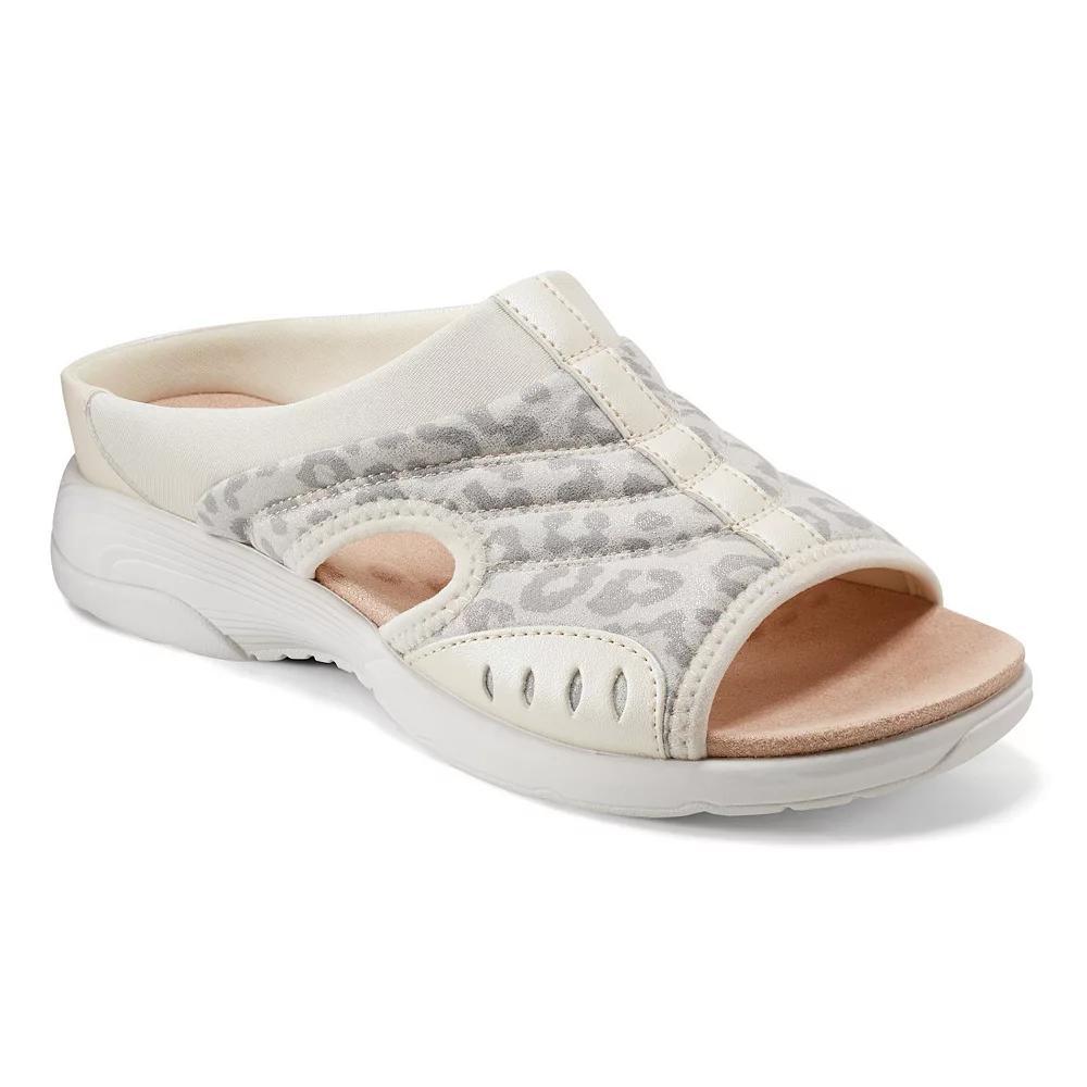 Easy Spirit Traciee Women's Slide Sandals, Size: 8.5 Wide, Ivory Leopard Product Image