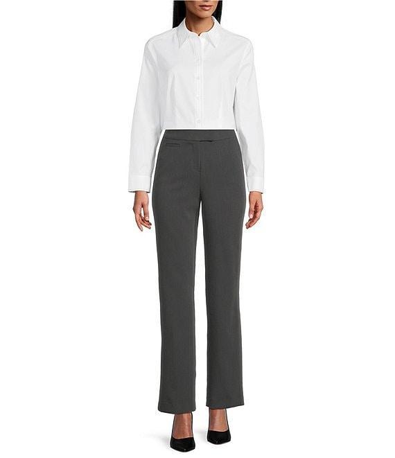 Investments Petite the 5TH AVE fit Straight Leg Tummy Control Pants Product Image