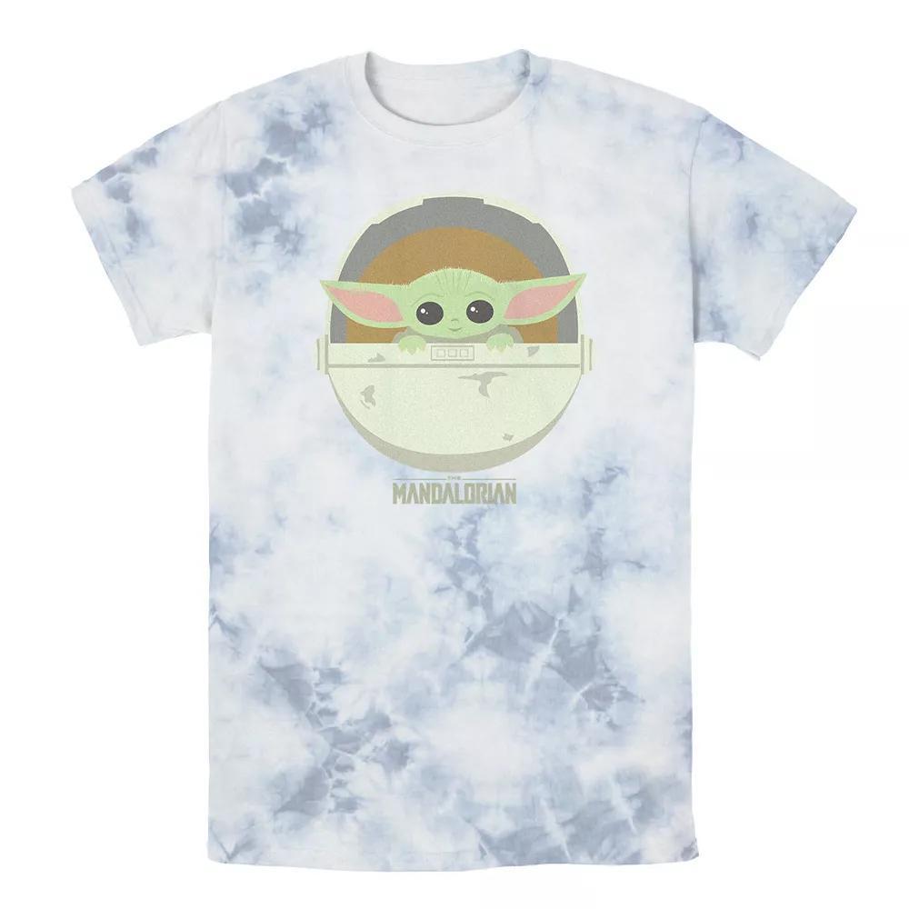 Men's Star Wars The Mandalorian The Child Bassinet Portrait Tee, Boy's, Size: Large, Black Grey Product Image