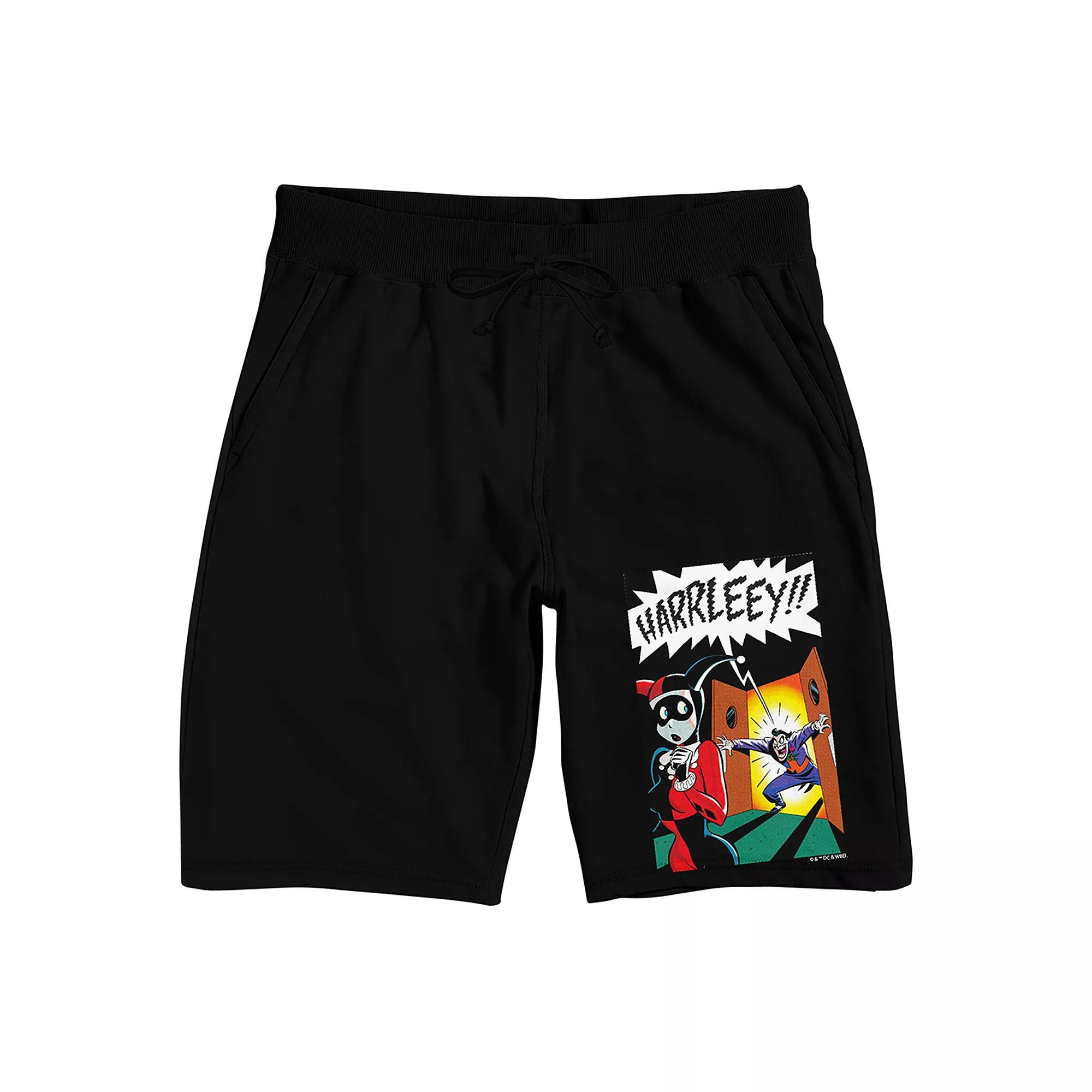 Men's Batman Animated Series Pajama Shorts, Size: XXL, Black Product Image