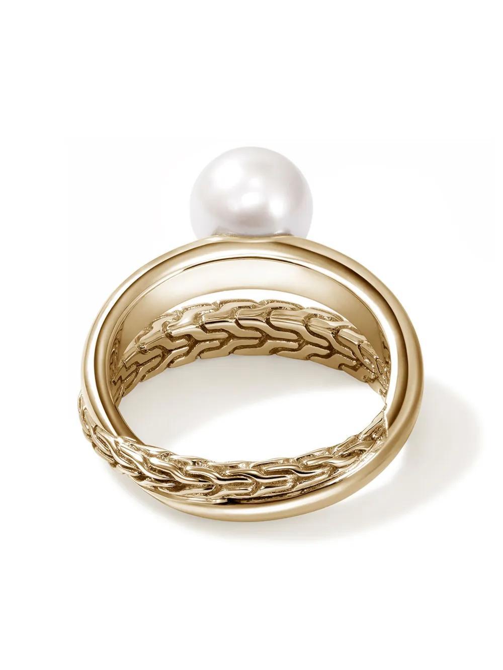 JOHN HARDY 14kt Yellow Gold Jh Essential Pearl Ring Product Image
