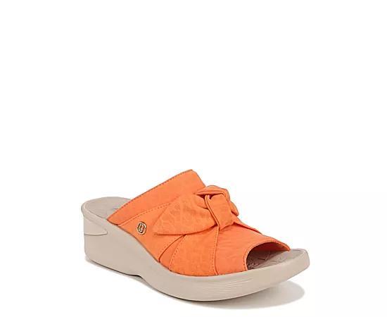 LifeStride Smile Women's Washable Wedge Slide Sandals, Size: 9.5, White Product Image
