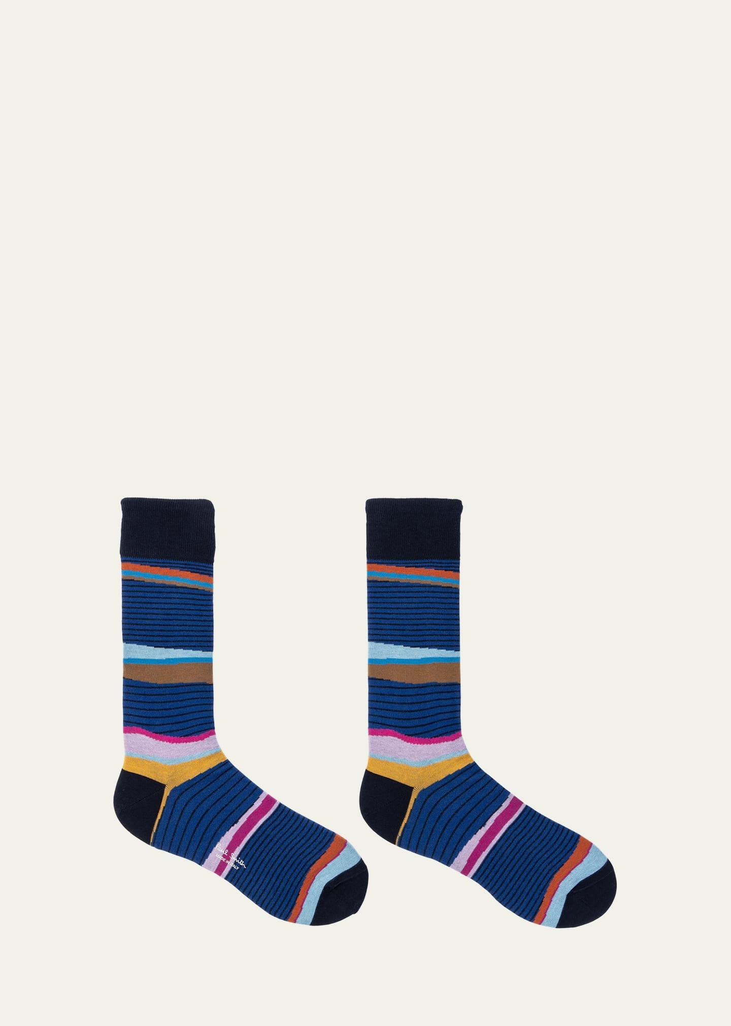 Mens Eli Stripe Crew Socks Product Image