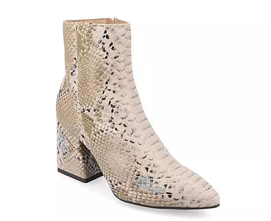 Journee Sorren Women's Tru Comfort Foam™ Booties, Size: 7, Snake Product Image