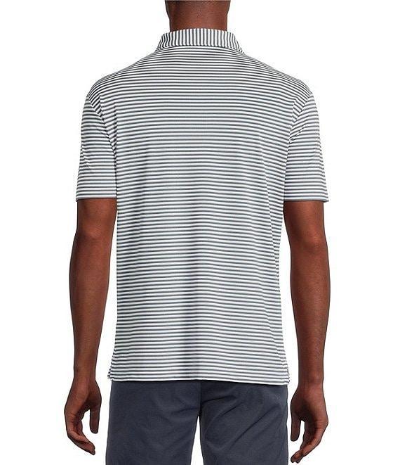 Cremieux Blue Label Performance Stretch Striped Short Sleeve Polo Shirt Product Image