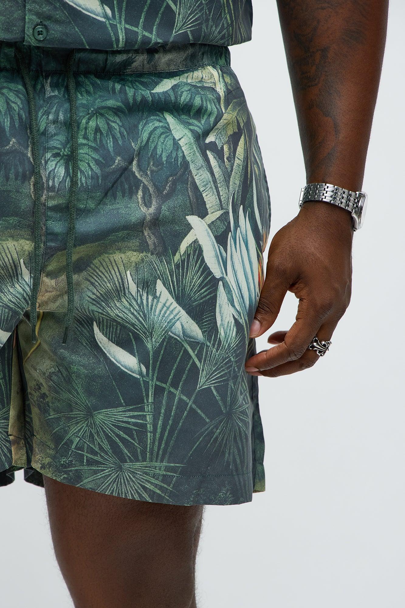Cupid Relaxed Drawstring Shorts - Multi Color Product Image