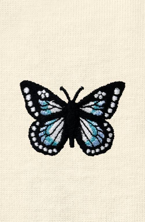 Dalix Butterfly Womens Relaxed Tee in Natural at Nordstrom, Size X-Small Product Image