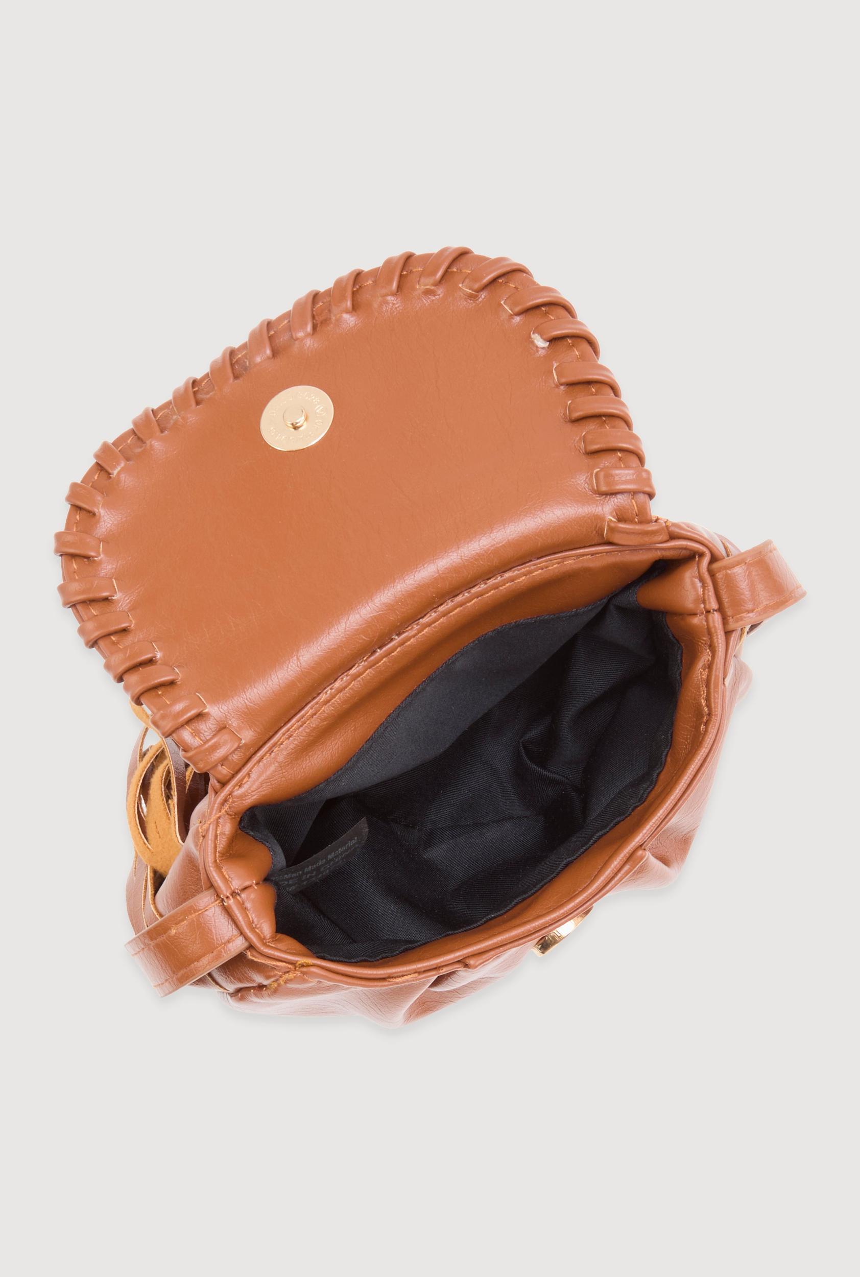 Decorative Stitch Flap Fringe Crossbody Bag Female Product Image