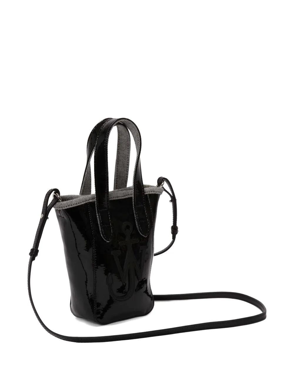 mini Belt coated-denim tote bag Product Image
