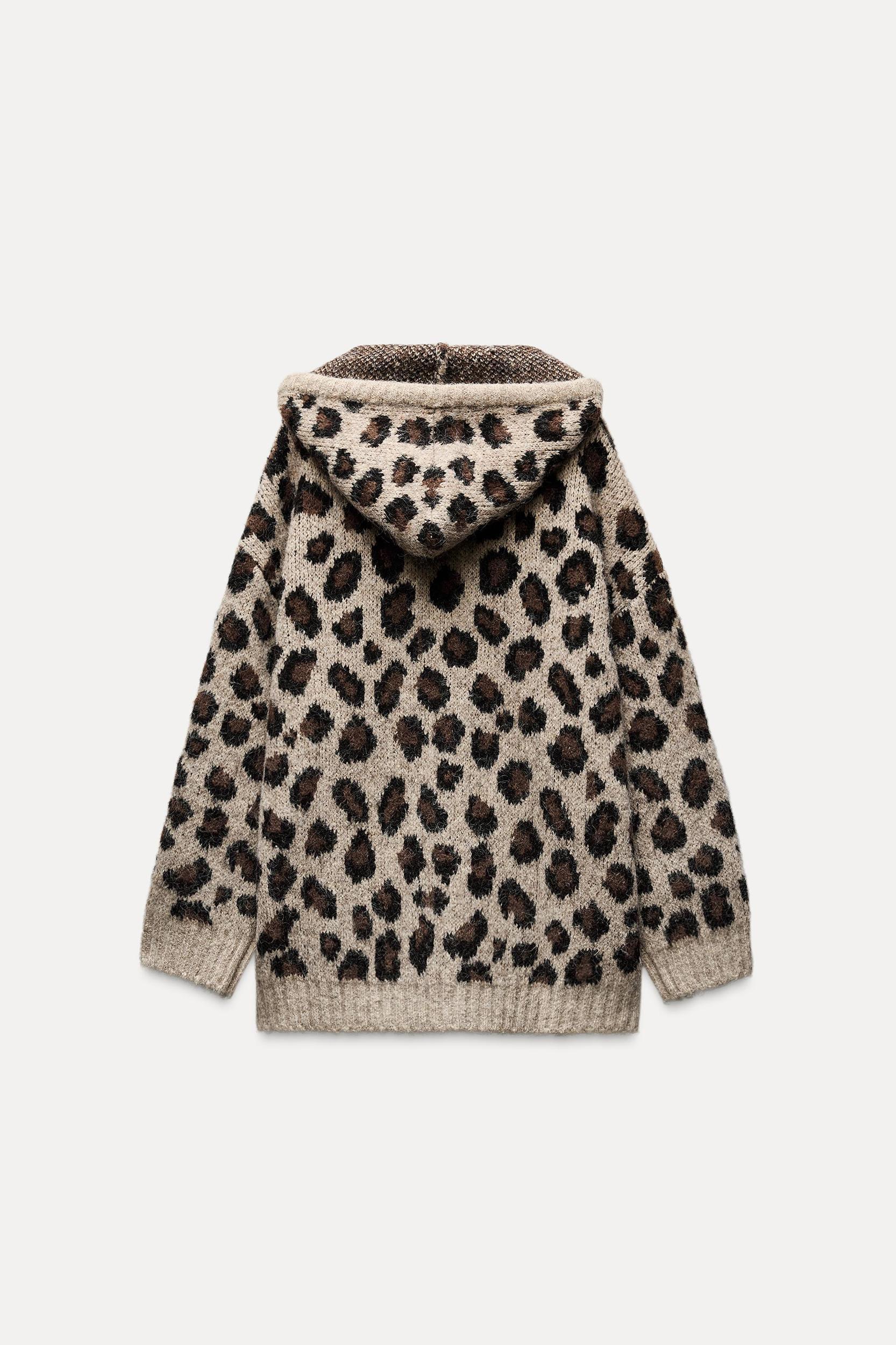 ANIMAL PRINT JACQUARD KNIT SWEATSHIRT Product Image
