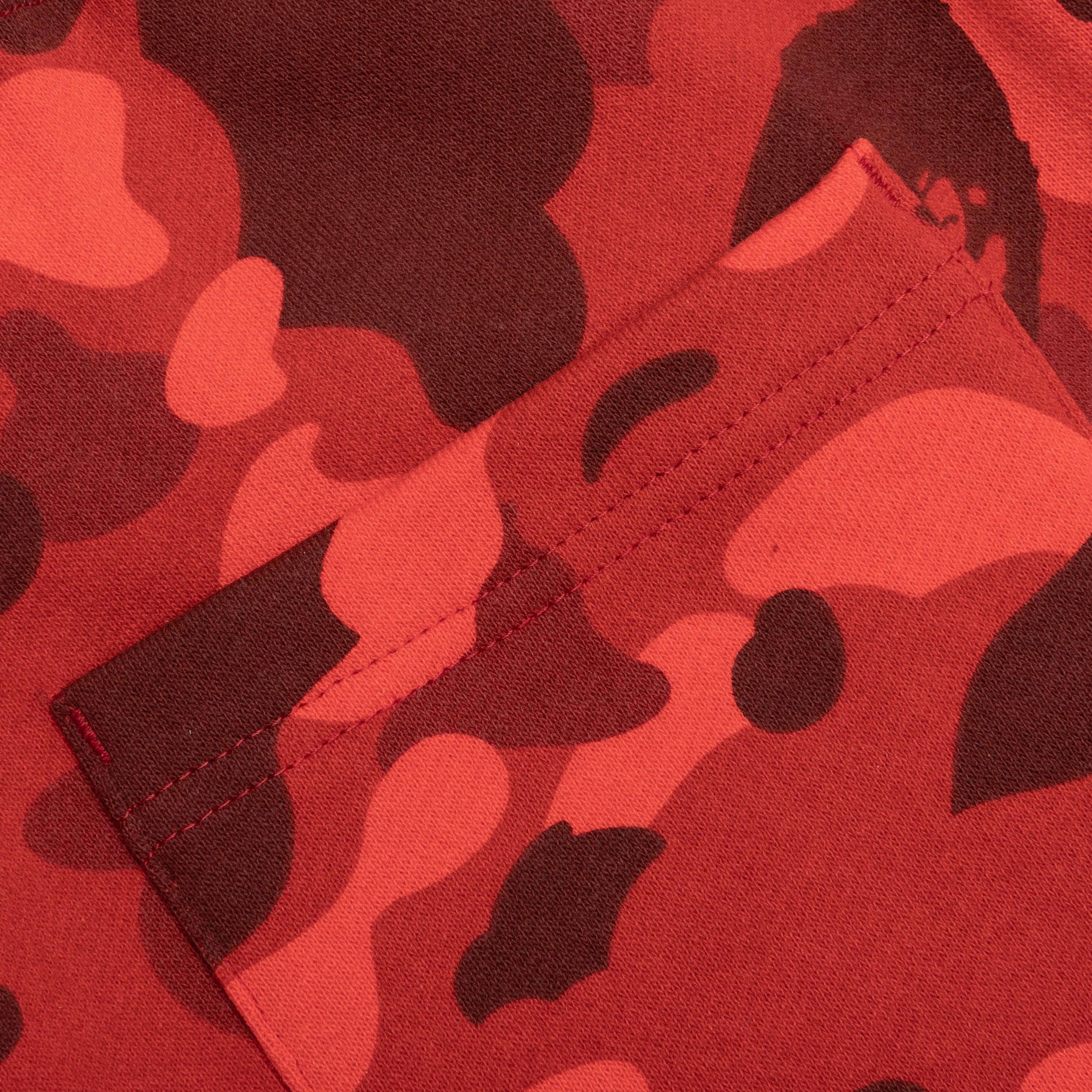 Color Camo Wide Fit Sweat Pants - Red Male Product Image