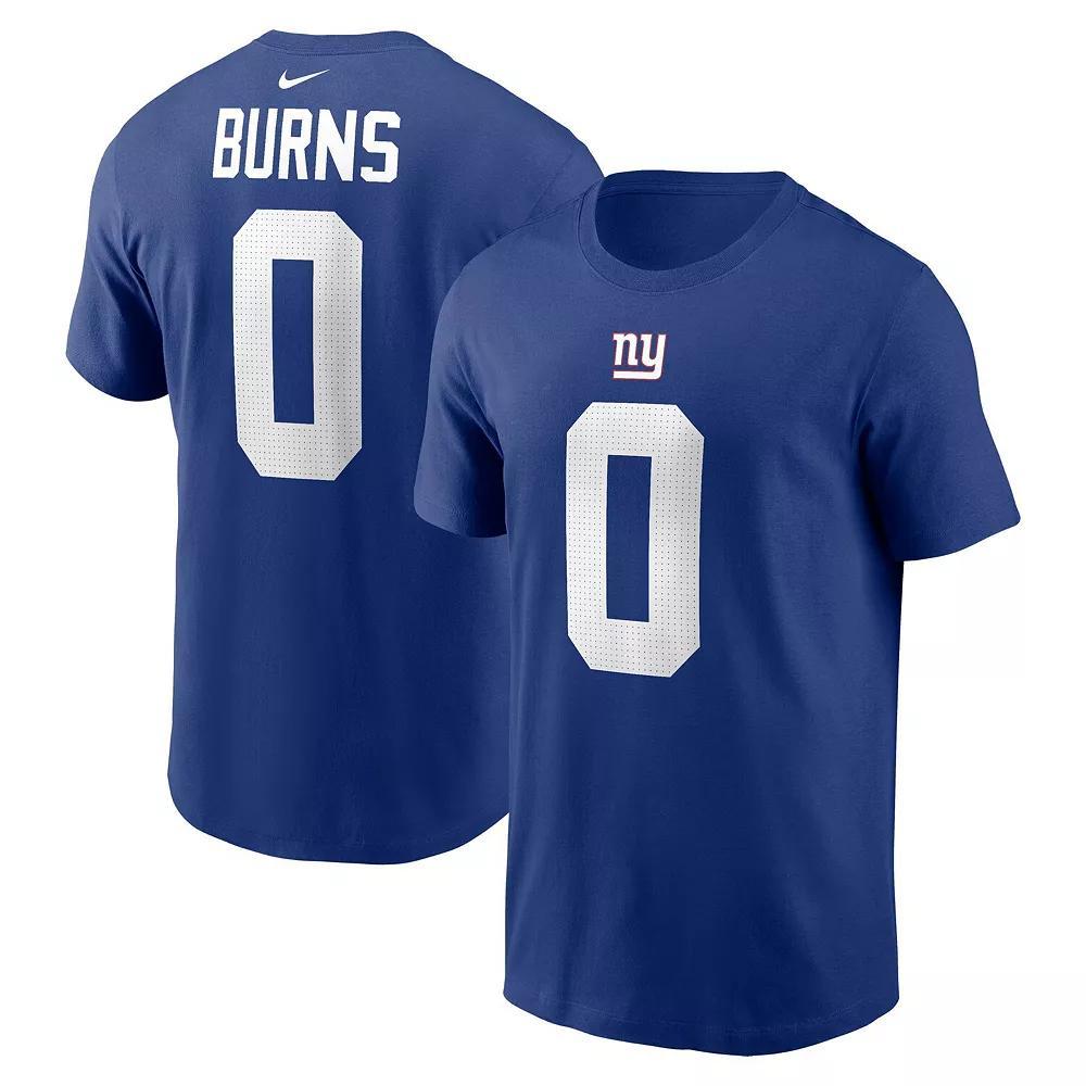 Men's Nike Brian Burns Royal New York Giants Player Name & Number T-Shirt, Size: Small, Blue Product Image