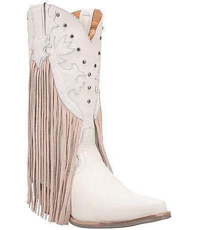 Women's Dingo Hoedown Leather Western Boots, Size: 7.5, Camel Product Image