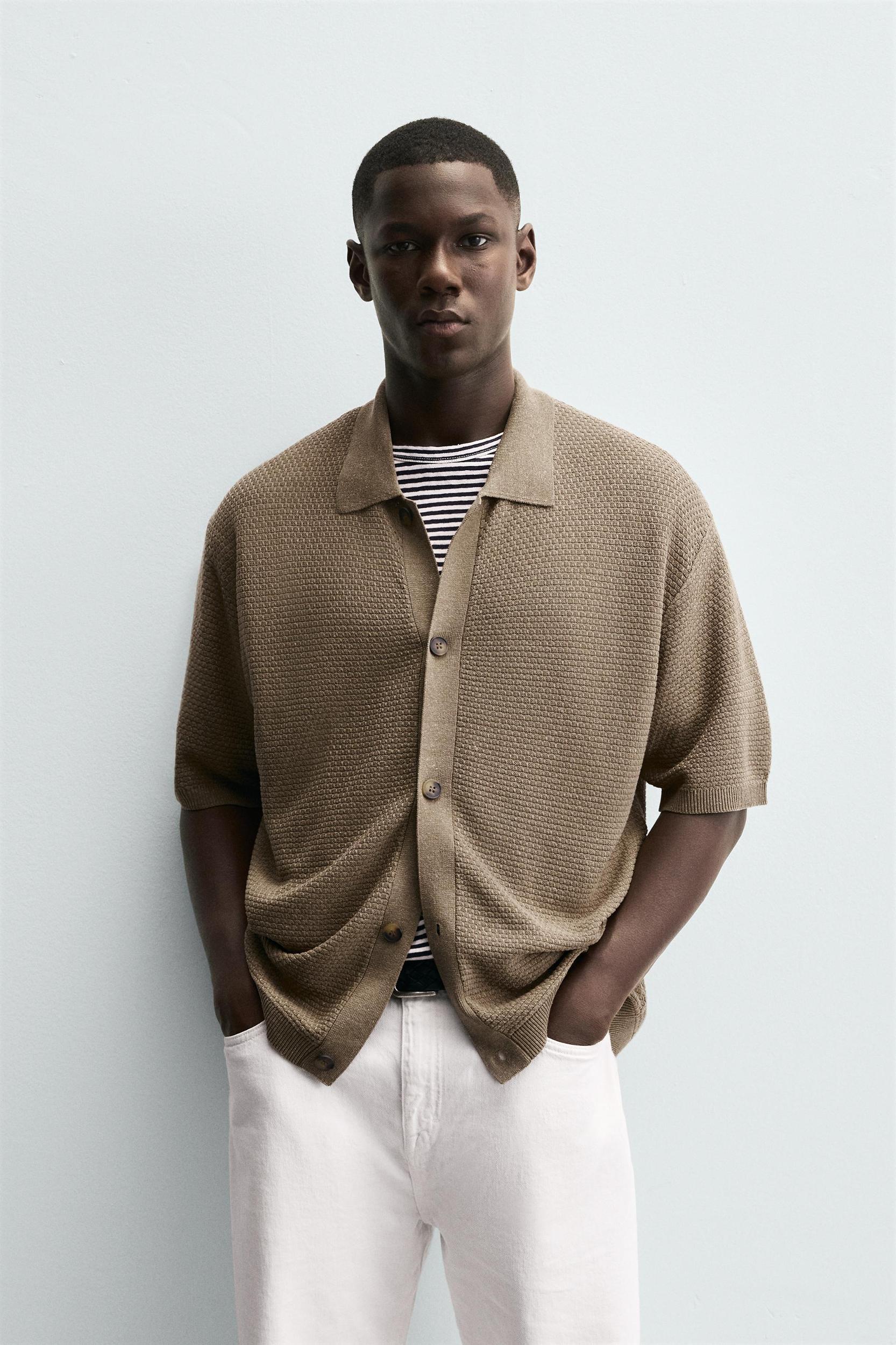 TEXTURED KNIT SHIRT Product Image