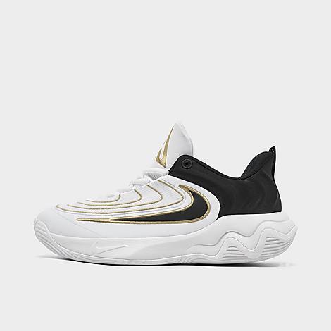 Nike Giannis Immortality 4 Kids Basketball Shoes, Boy's, Size: 2, Grey Gold Product Image