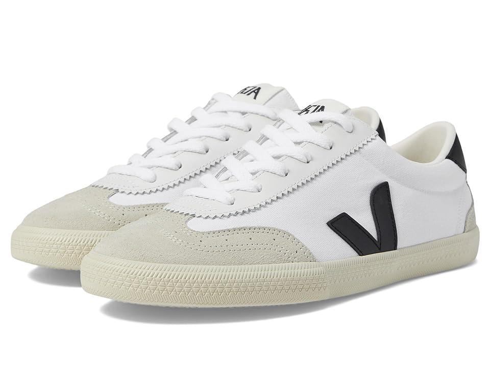 Veja Mens Volley Lace Up Canvas and Leather Sneakers Product Image