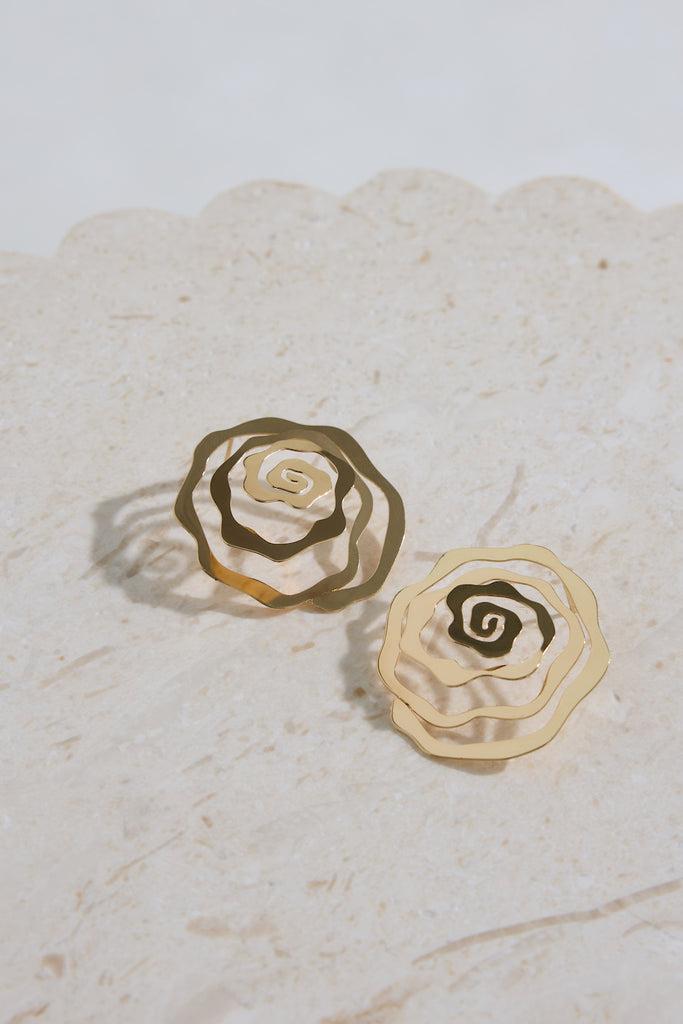 18K Gold Plated Enchanted By You Earrings Gold Product Image