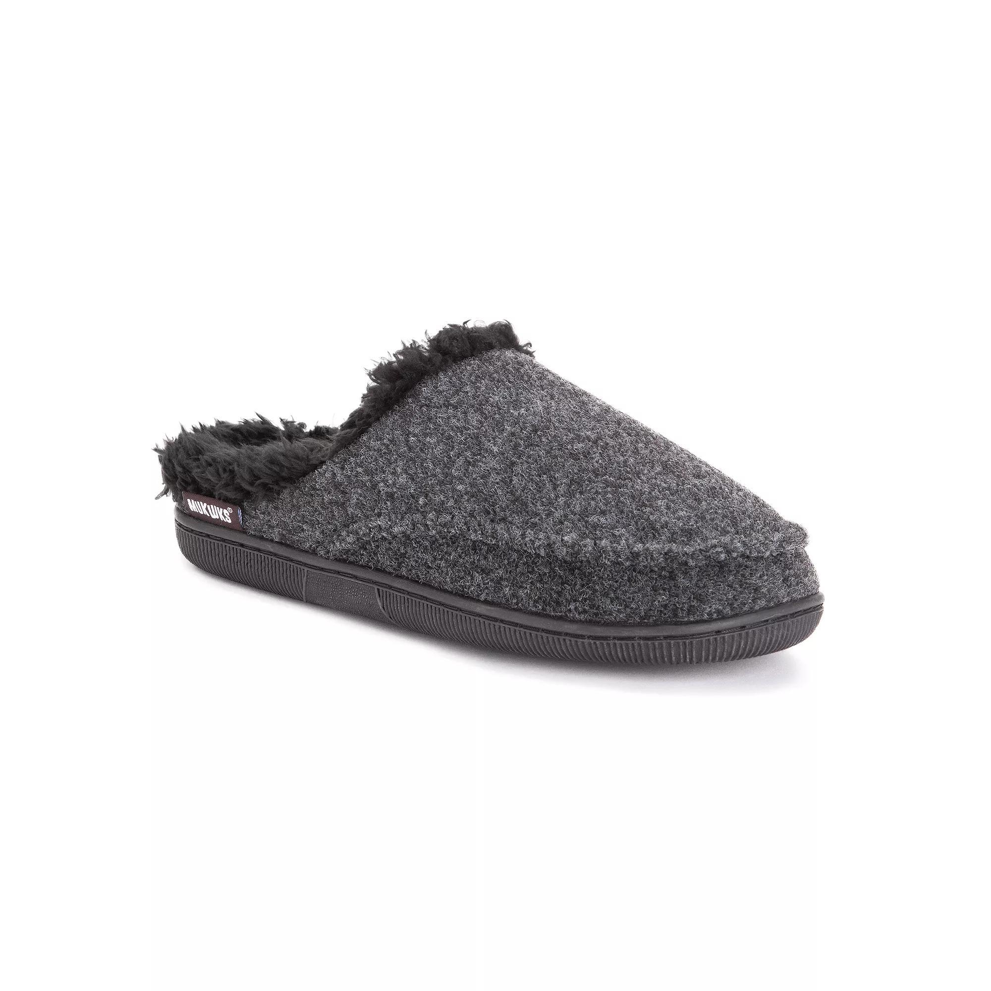 MUK LUKS Faux Wool Mens Clog Slippers Product Image