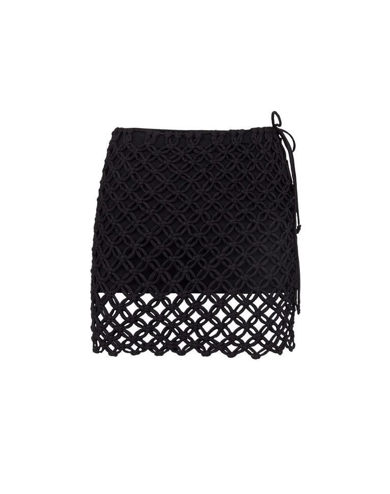 Gio Macrame Blouse - Black Product Image