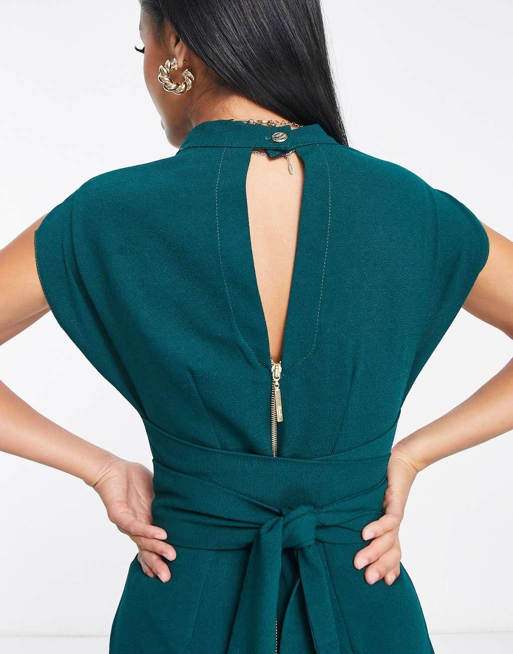 Closet London Petite kimono wrap dress Product Image