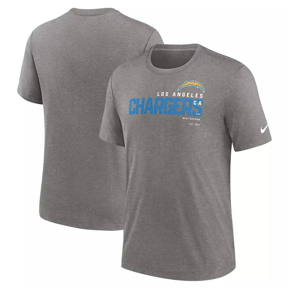 Men's Nike Heather Charcoal Cleveland Browns Team Tri-Blend T-Shirt, Size: Medium Product Image