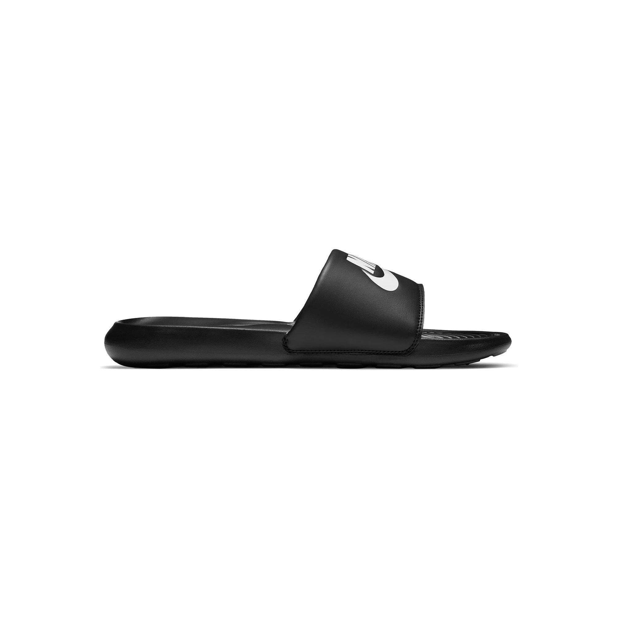 Nike Victori One Men's Logo Slide Sandals, Size: 11, Black White Black Product Image
