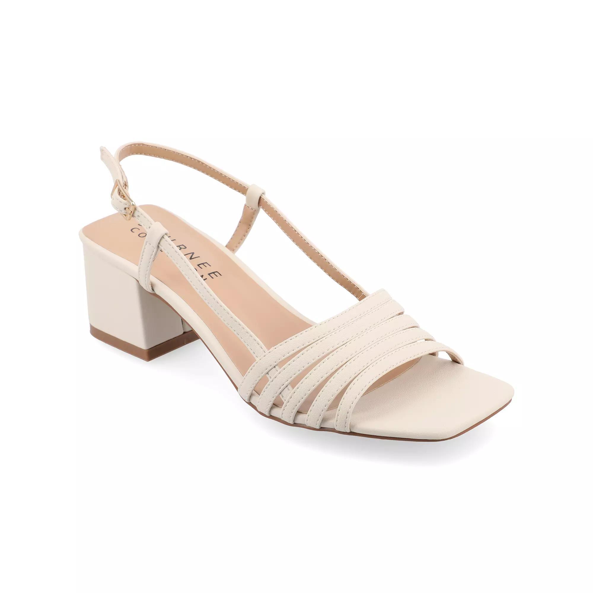 Journee Shayana Womens Tru Comfort Foam Sandals Ivory Product Image