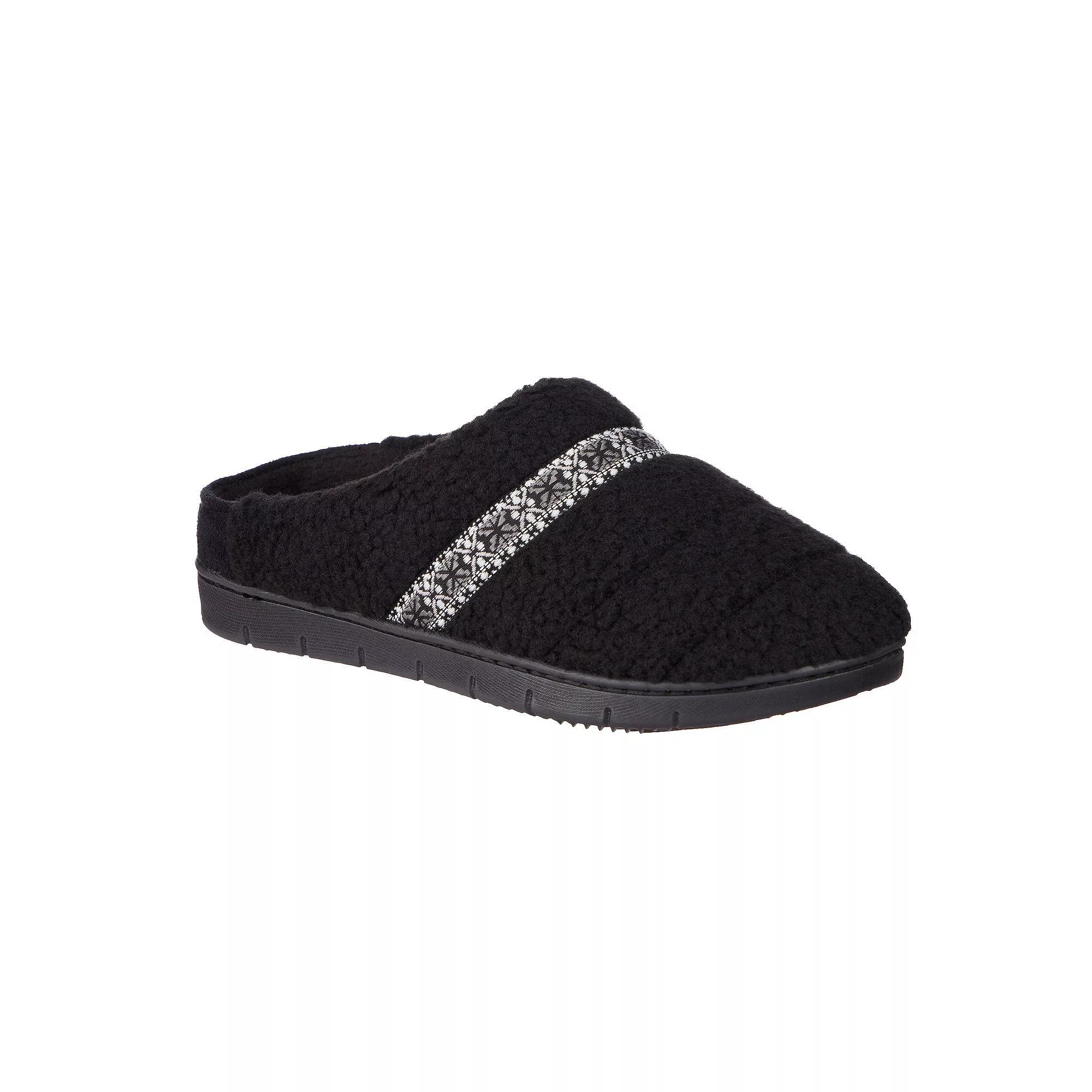 isotoner Clara Berber Memory Foam Women's Clog Slippers, Size: XL, White Product Image