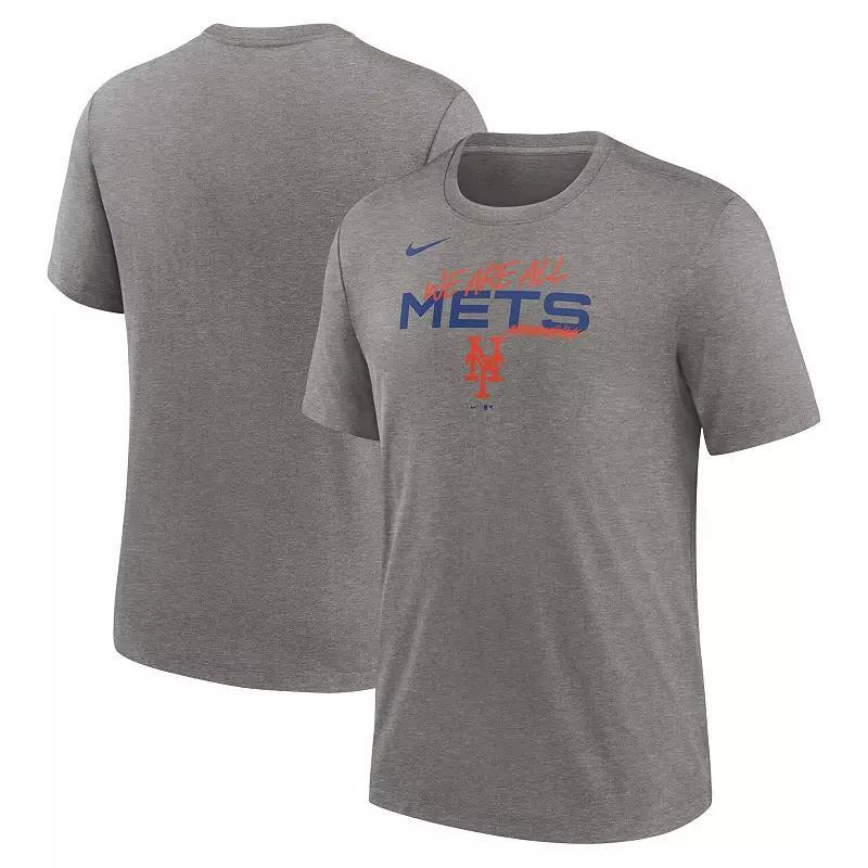 Men's Nike Heather Charcoal San Francisco Giants We Are All Tri-Blend T-Shirt, Size: XL Product Image