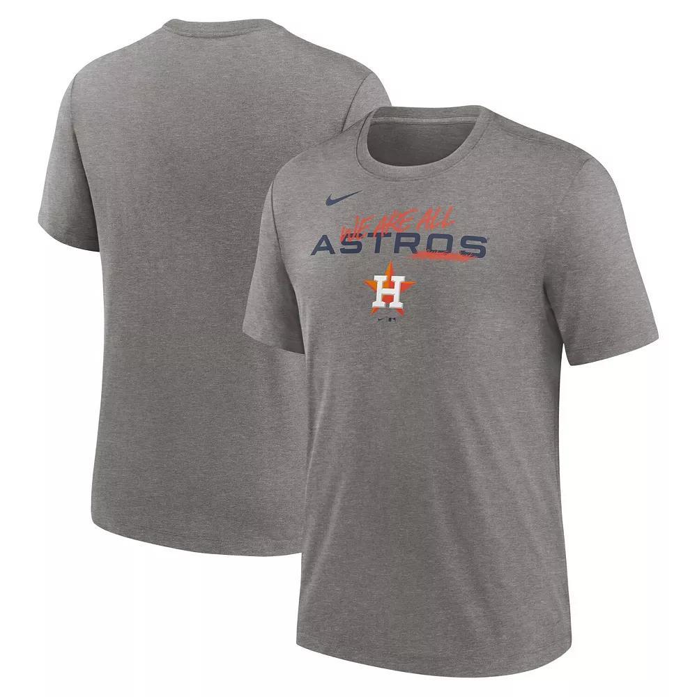 Men's Nike Heather Charcoal San Francisco Giants We Are All Tri-Blend T-Shirt, Size: XL Product Image