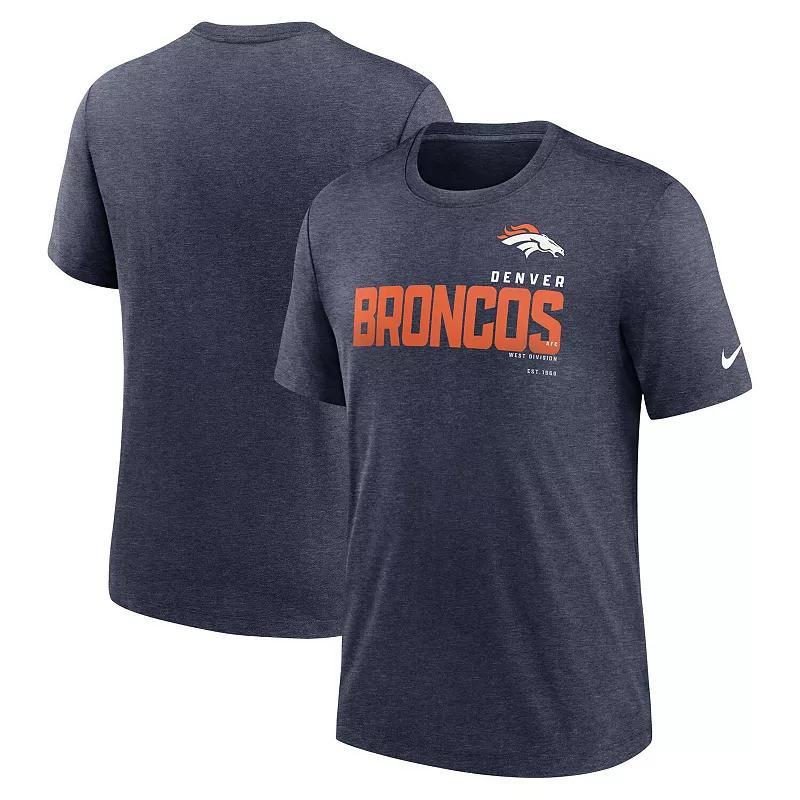 Men's Nike Heather Black Colorado Rockies Home Spin Tri-Blend T-Shirt, Size: Small, Charco Product Image