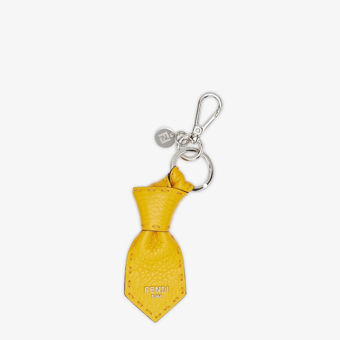 Selleria CharmYellow leather charm with stitching Product Image
