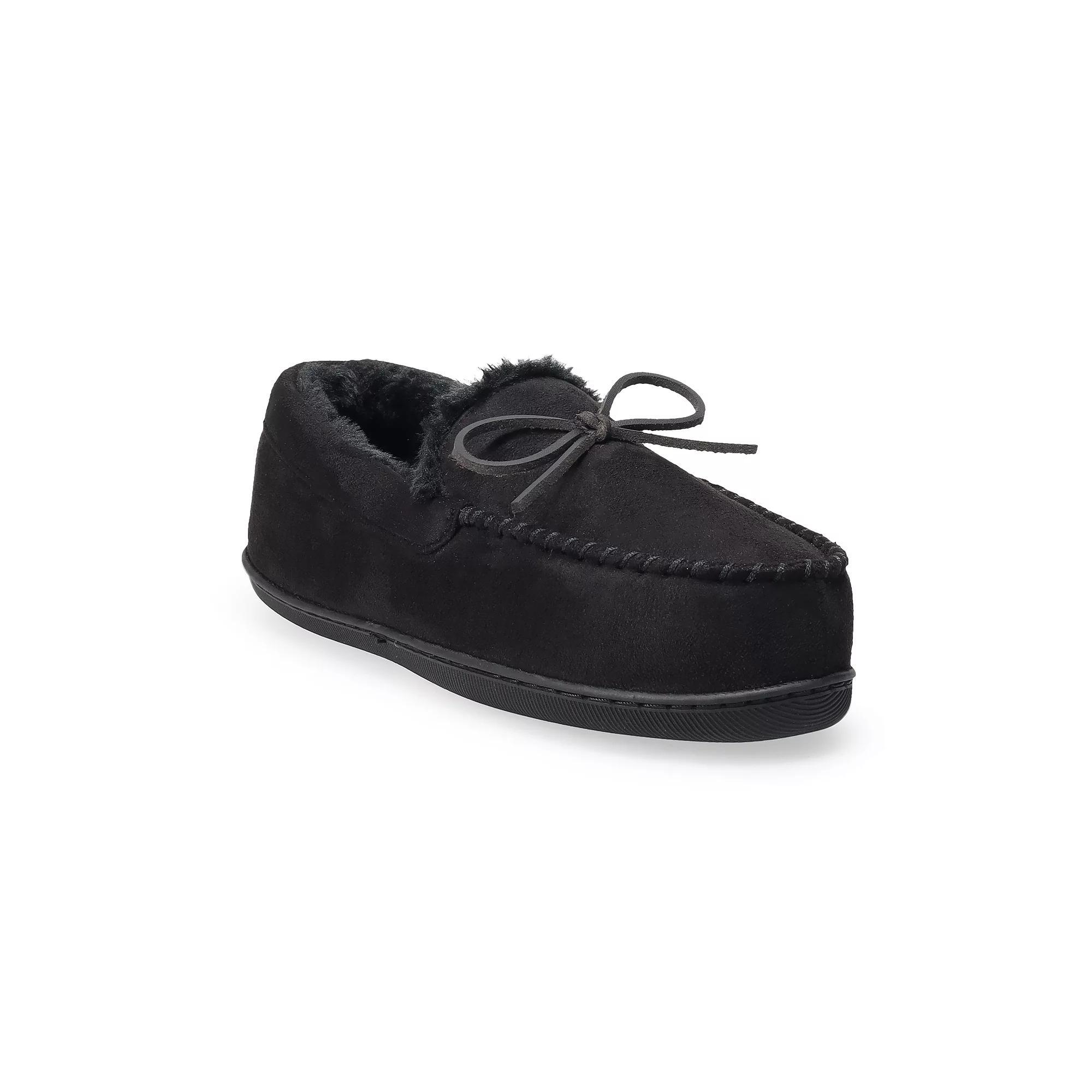 Sonoma Goods For Life® Franz Women's Moccasin Slippers, Size: Large, Black Product Image