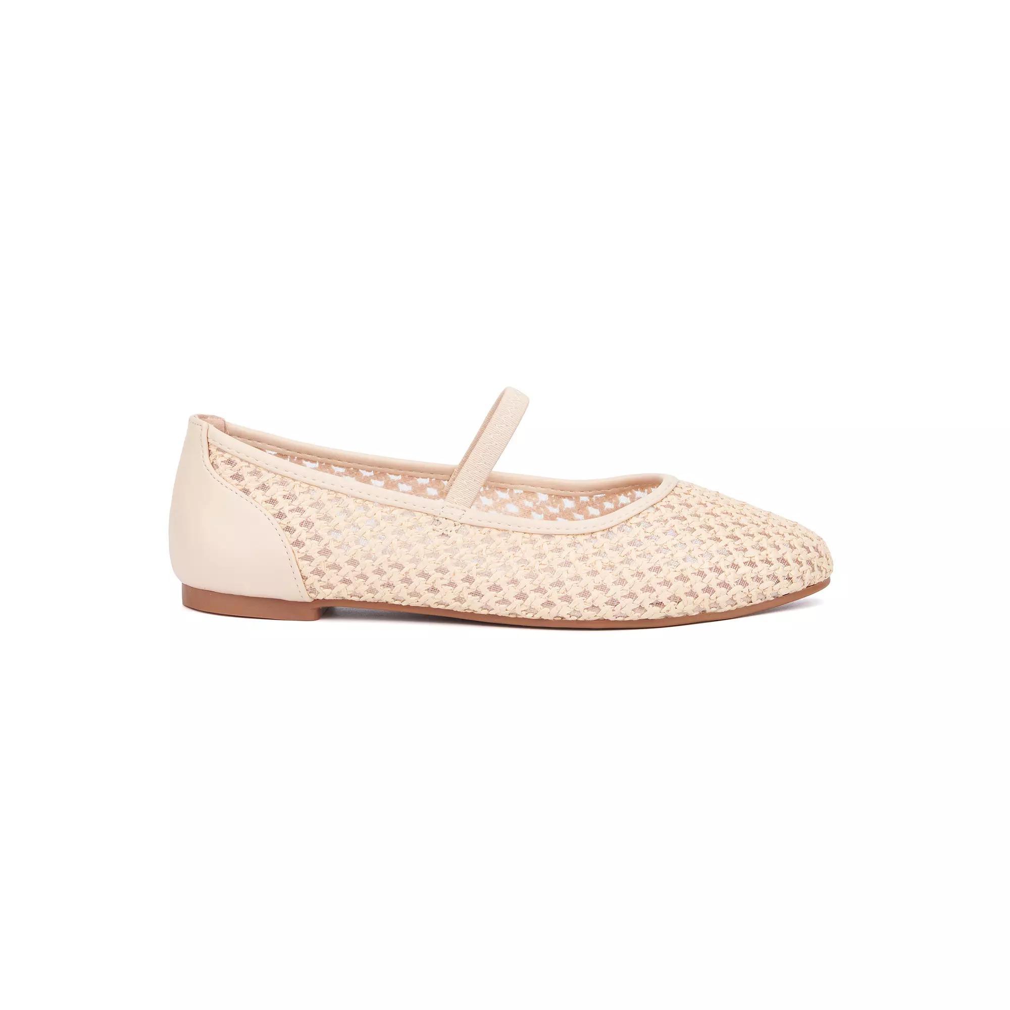 New York & Company® Alena Women's Ballet Flats, Size: 6.5, Natural Product Image