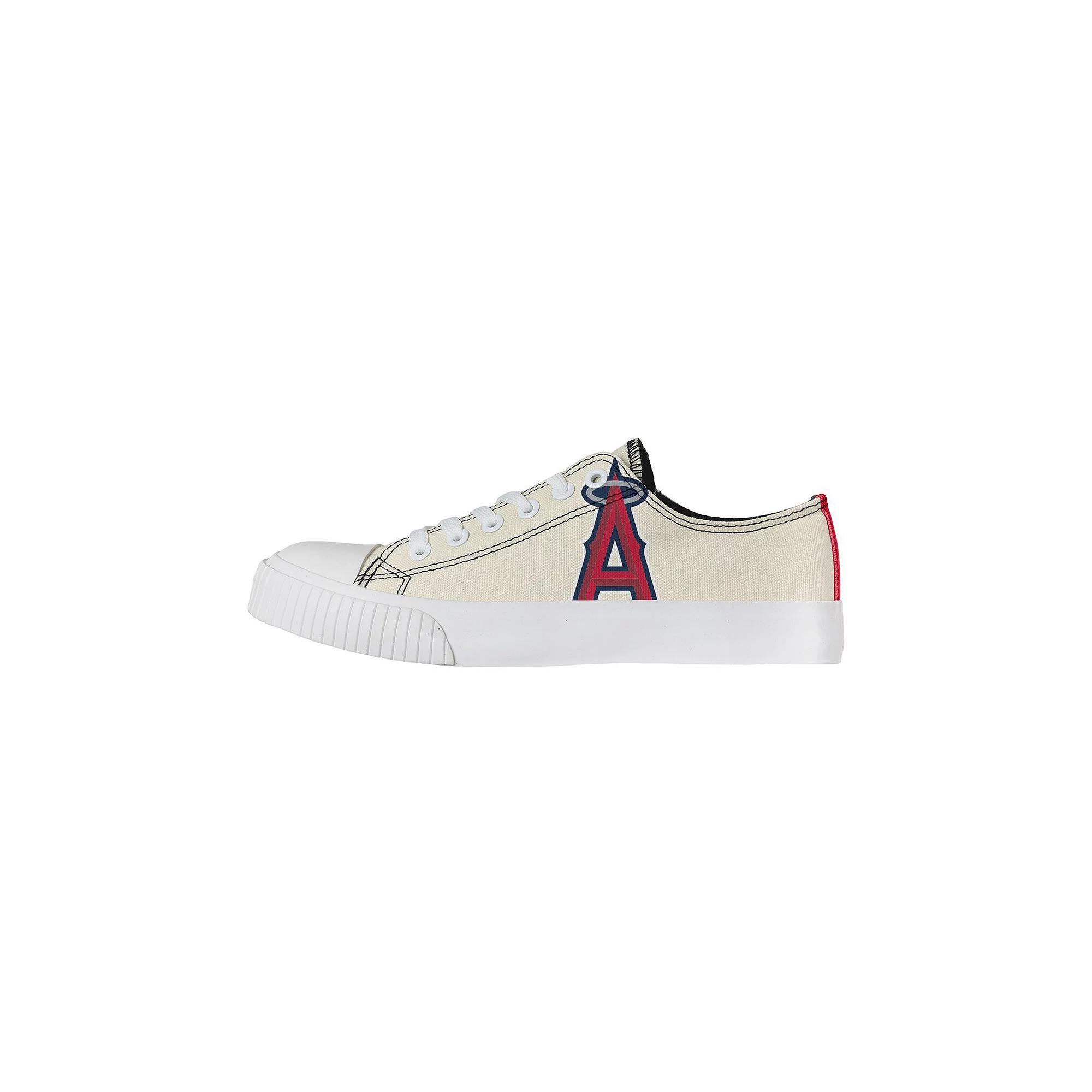 Women's FOCO Cream Los Angeles Angels Low Top Canvas Shoes, Size: 8, Beige Product Image