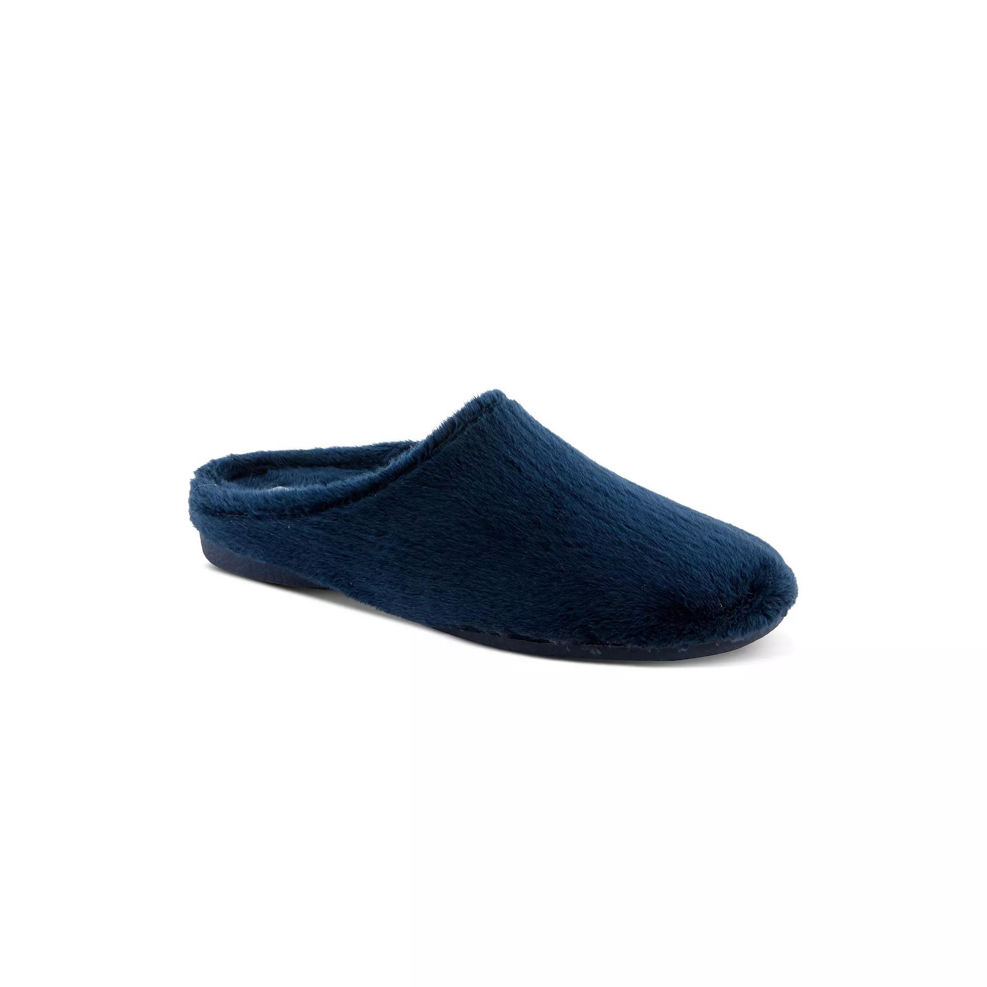 Flexus by Spring Step Women's Inaba Velour Slippers, Size: 39, Blue Product Image